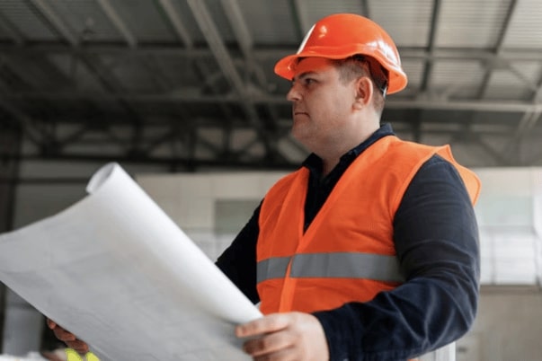 Man on a construction site