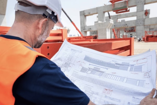 Construction site man